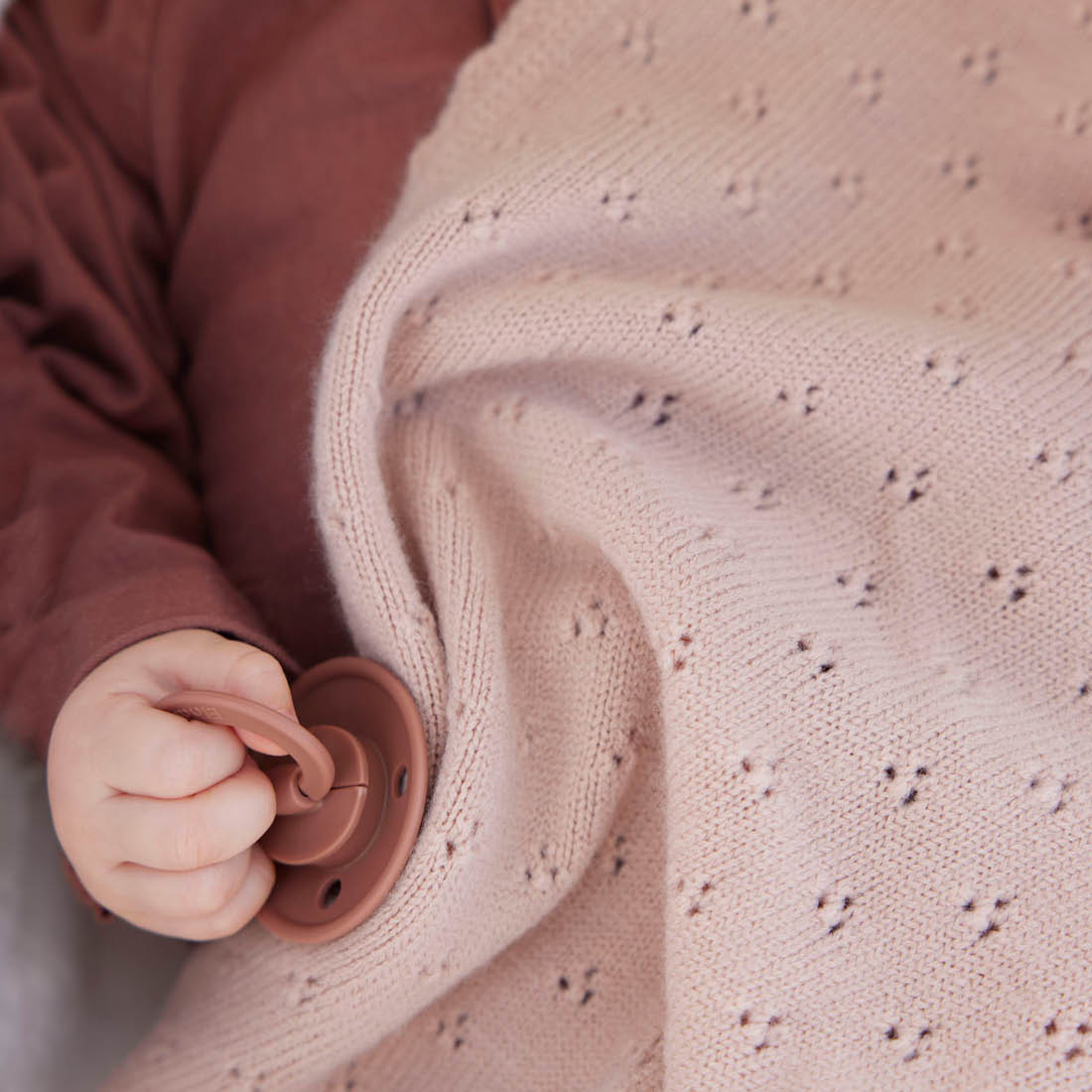 Elodie Details - Pointelle Deken | Blushing Pink - Image 2