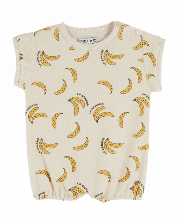 Emile et Ida - T-Shirt Body | Banane Creme
