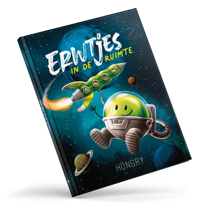 Hongry - Boek Erwtjes In De Ruimte | Kinderboek over Avontuur en Dromen