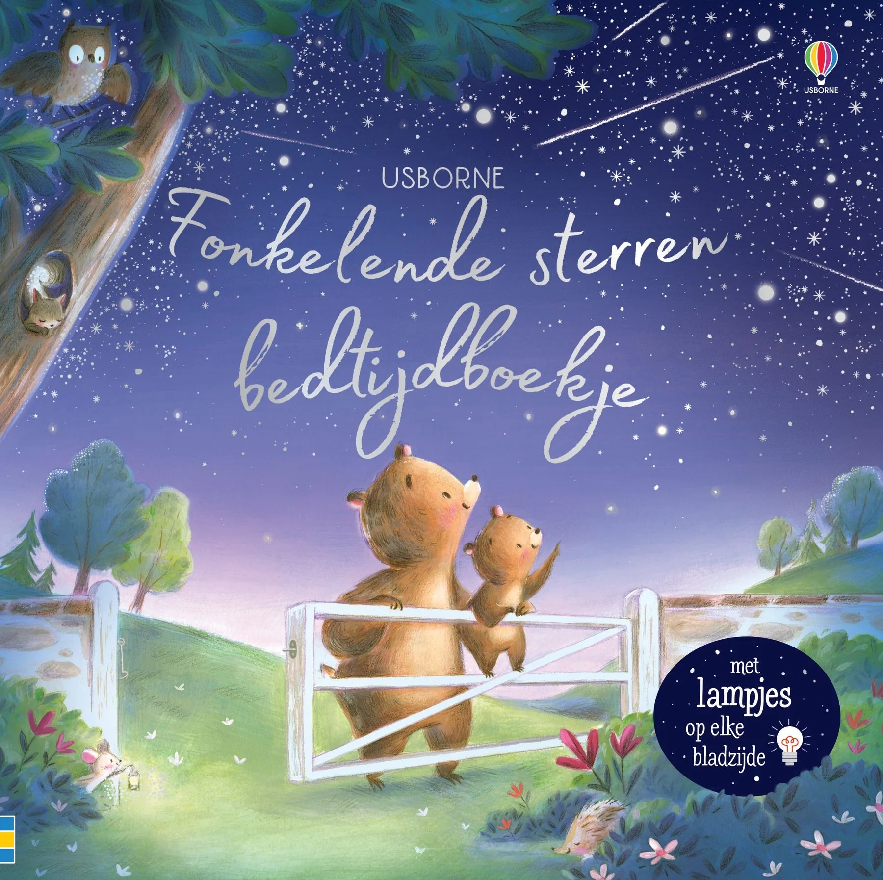Usborne - Boek Fonkelende Lichtjes Bedtijd Fonkelende Sterren | Magisch Bedtijdboekje