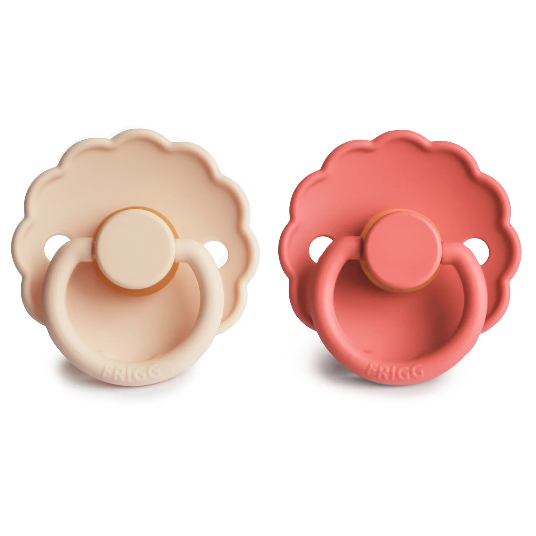 Fopspeen Frigg Daisy Latex Pink Cream / Poppy (2pack) mt 6-18m