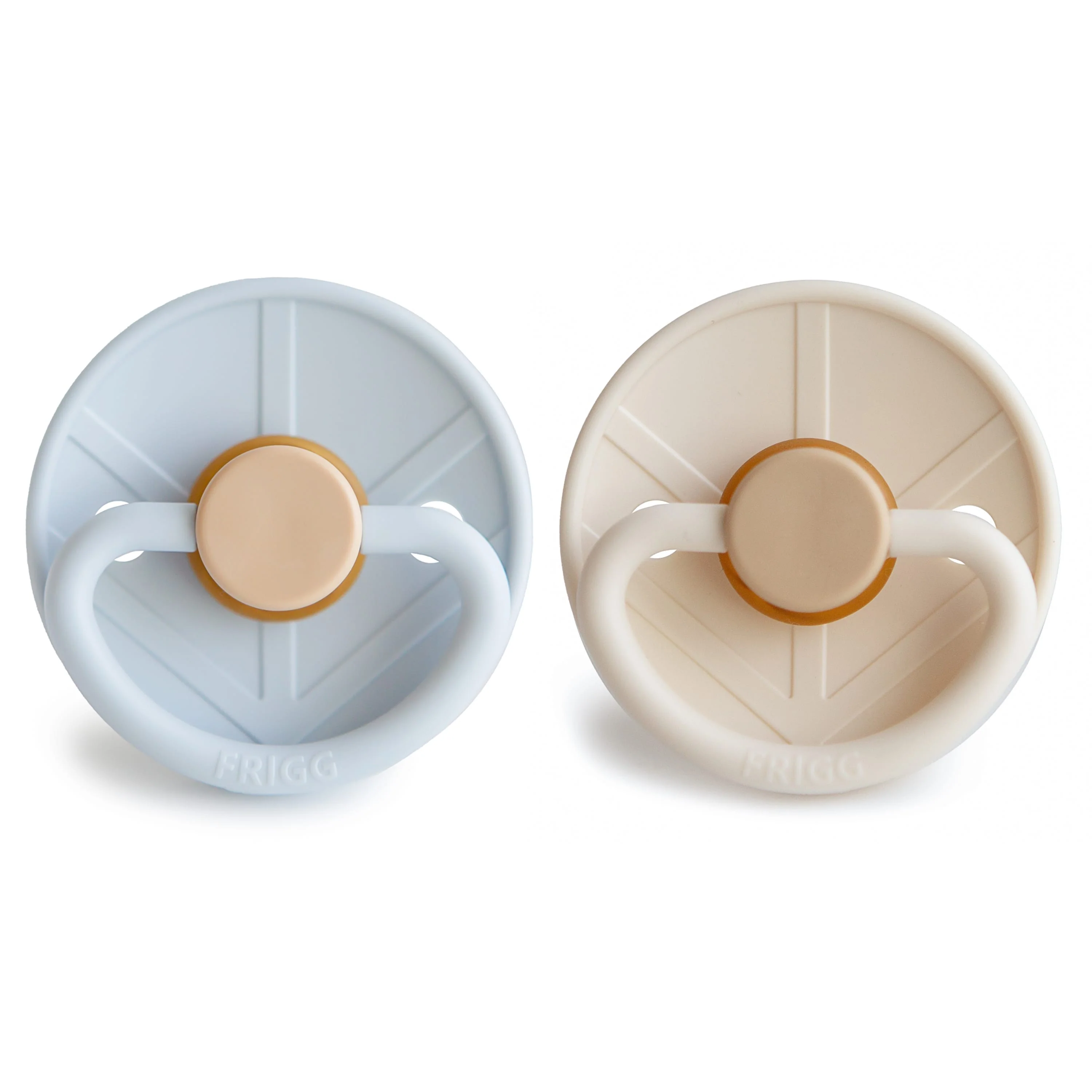 Fopspeen Frigg Little Viking Latex Powder Blue / Cream (2pack) mt 0-6m