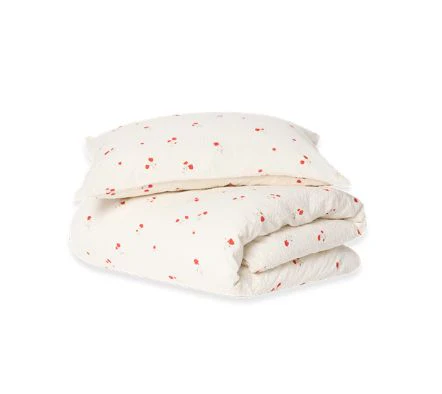 Garbo & Friends - Donsovertrek Bed 100 x 140 cm | Seersucker Poppy
