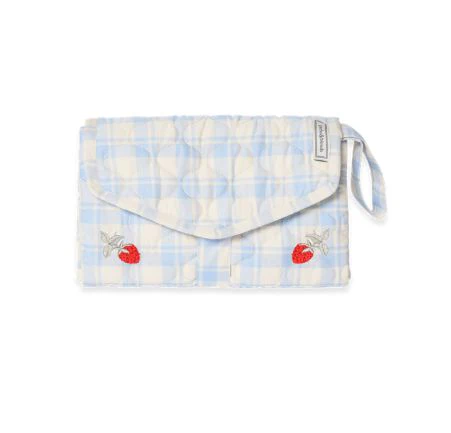 Garbo & Friends - Verzorgingsmatje Plaid | Sky Blue
