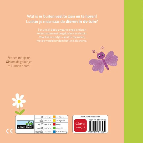 Clavis - Geluidenboekje De Tuin | Interactief Peuterboek - Image 2