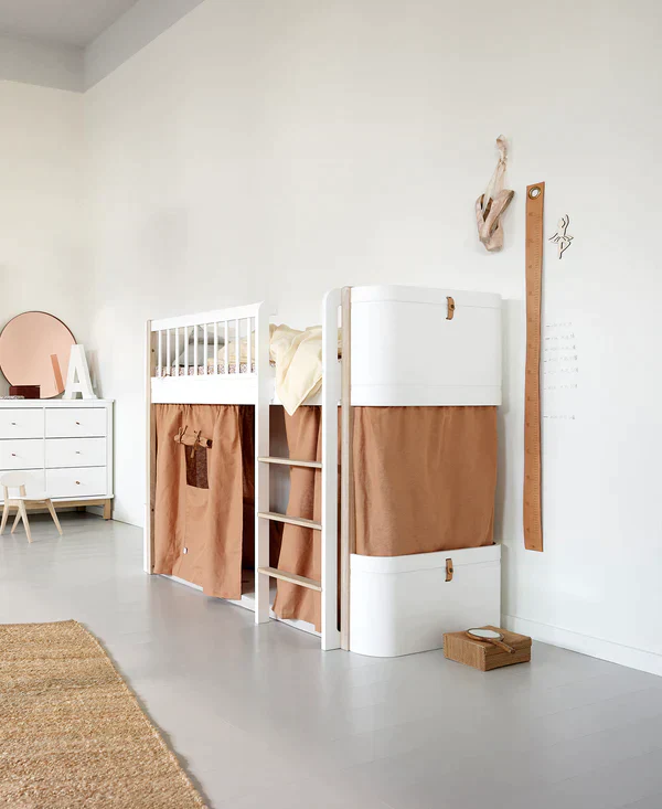 Gordijn Wood Mini+ Bed Caramel