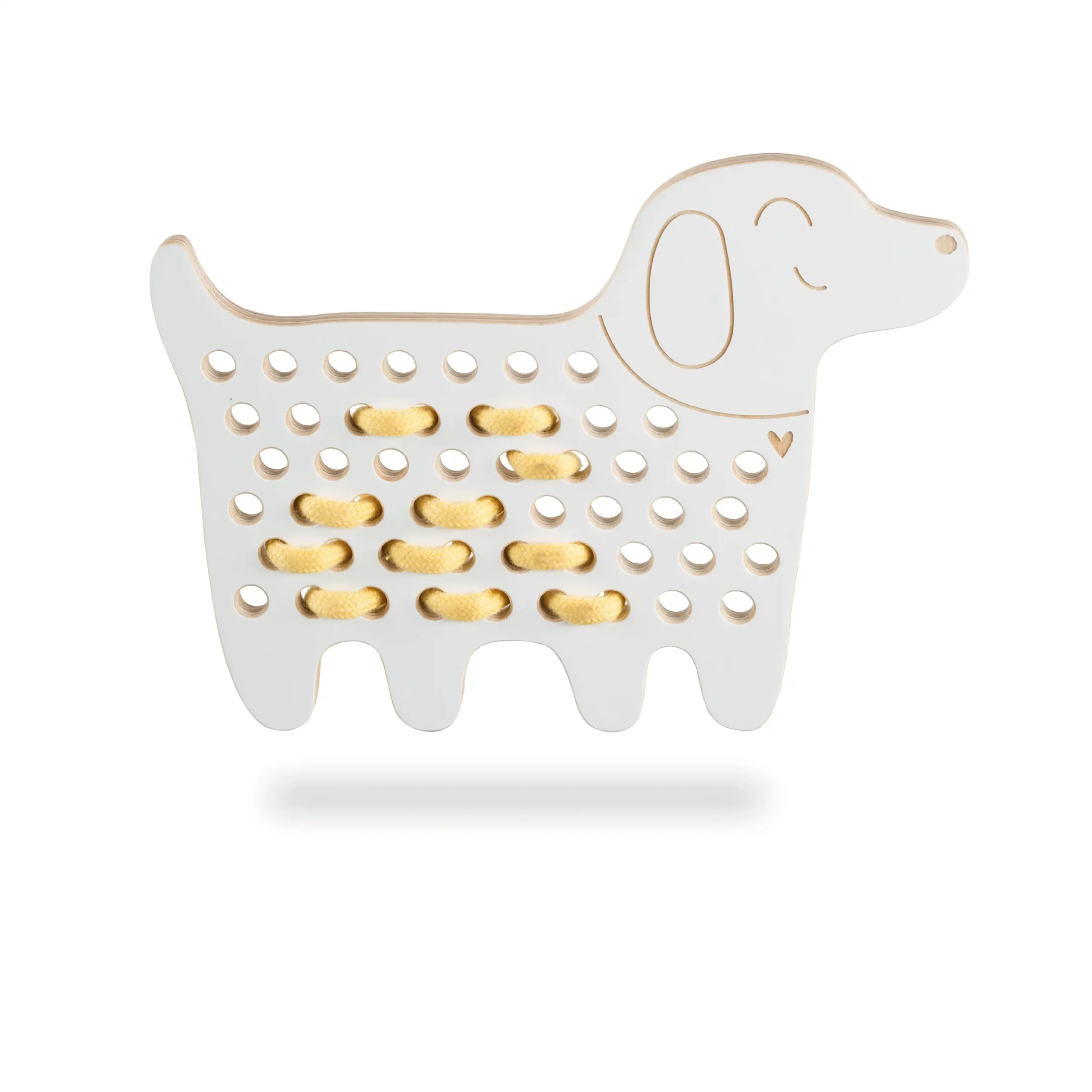 Milin - Houten Rijgspel Charlie | Dog