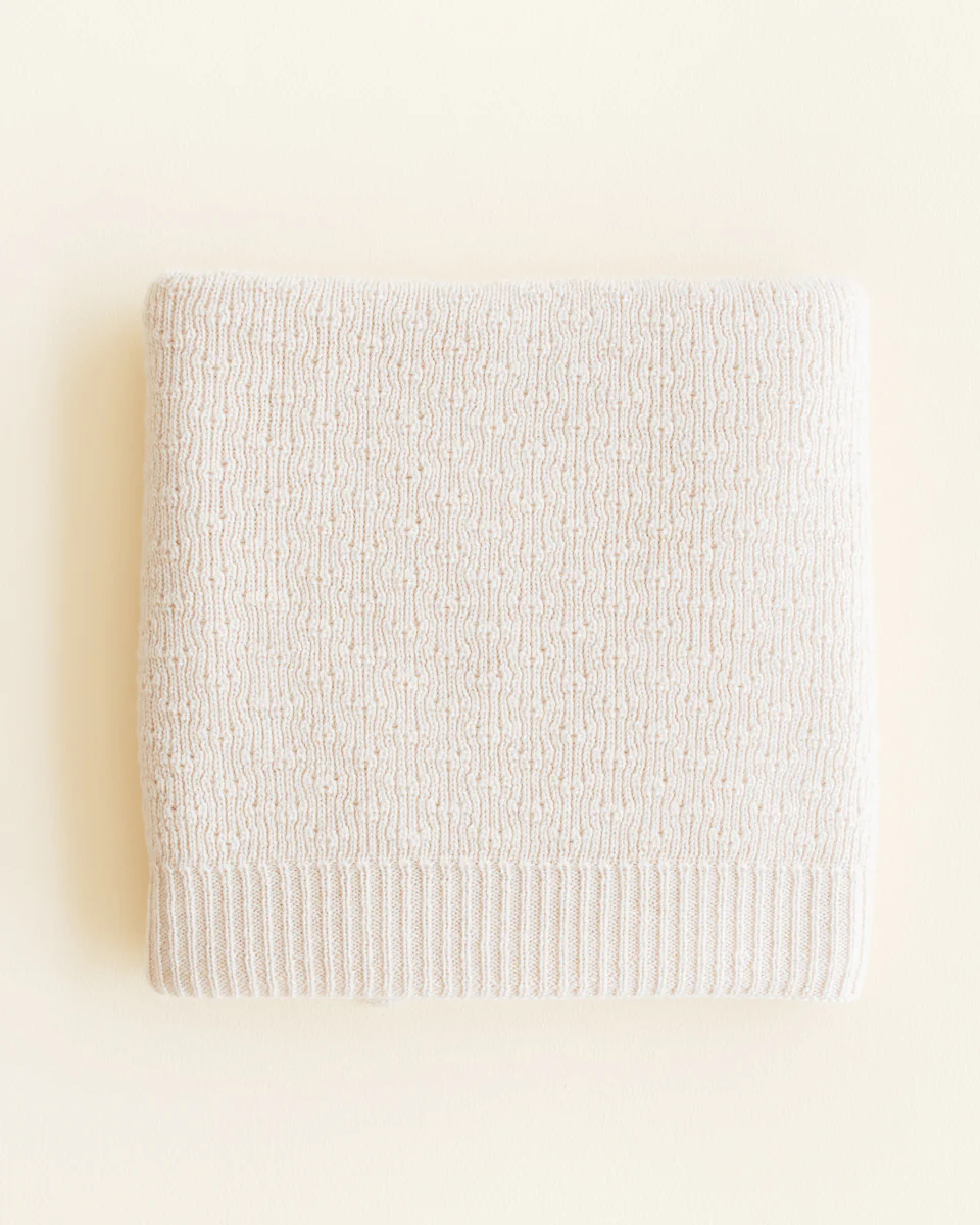 Hvid - Deken 70 x 100 cm Dora | Cream