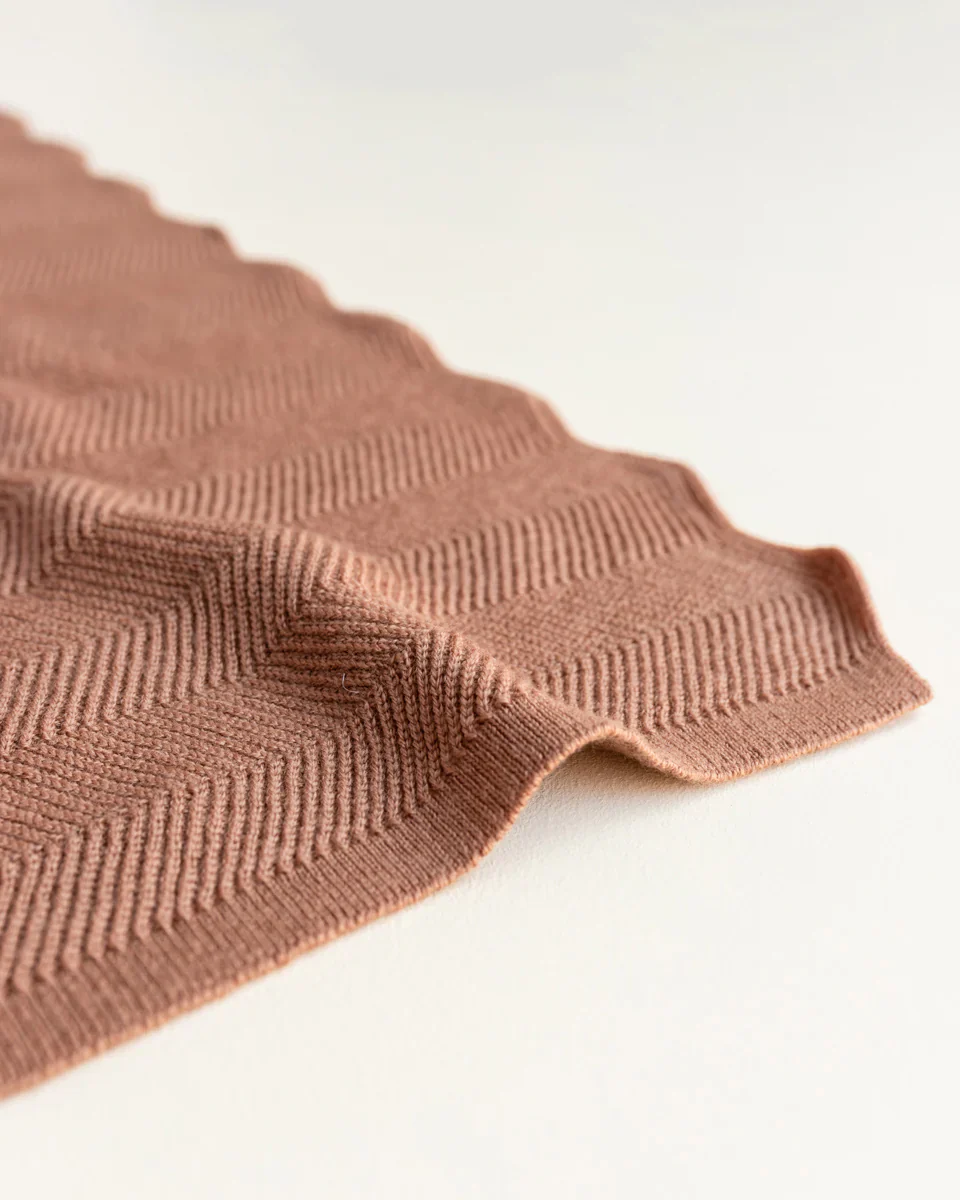 Hvid - Deken 70 x 100 cm Freddie | Terracotta - Image 3