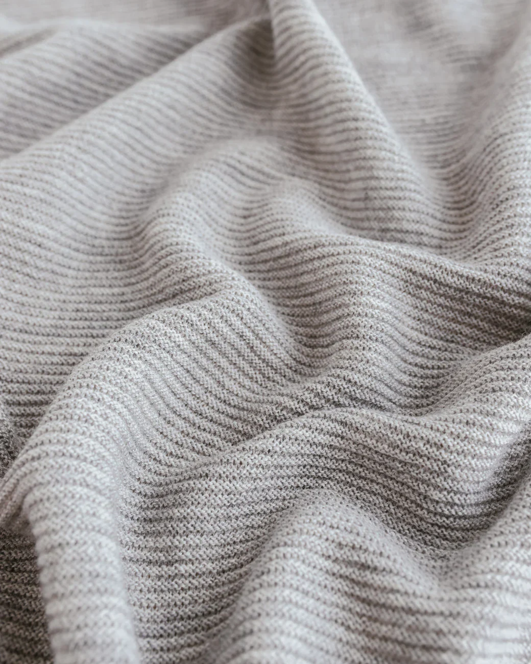 Hvid - Deken 70 x 95 cm Gust | Grey Melange - Image 4
