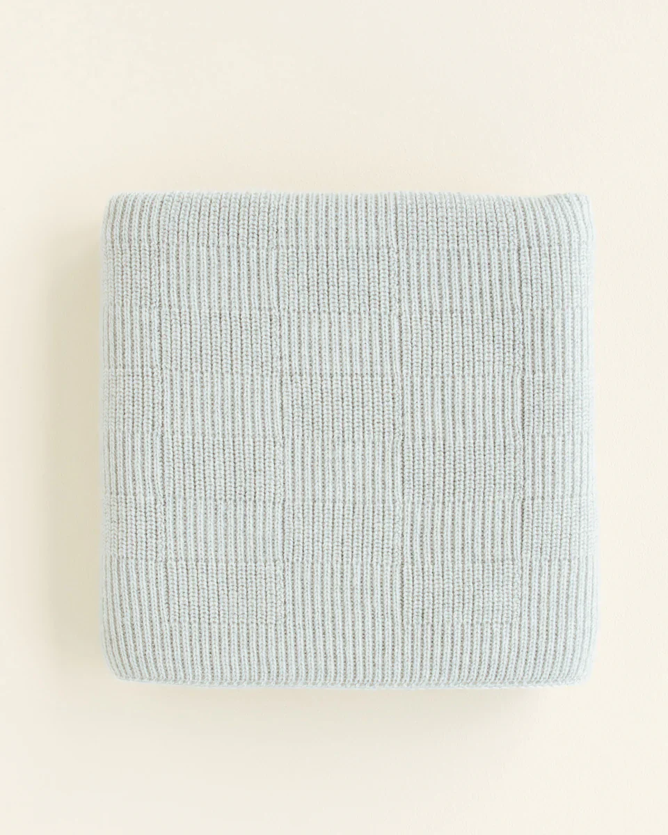 Deken 70 x 95 cm Ivy Light Grey