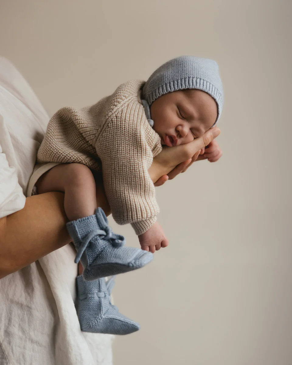 Hvid - Slofjes Light Blue | 9-15m - Image 4