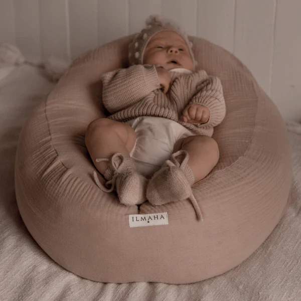 Ilmaha - Hoes Nest Voedingskussen Hydrofiel | Tetra Taupe - Image 3