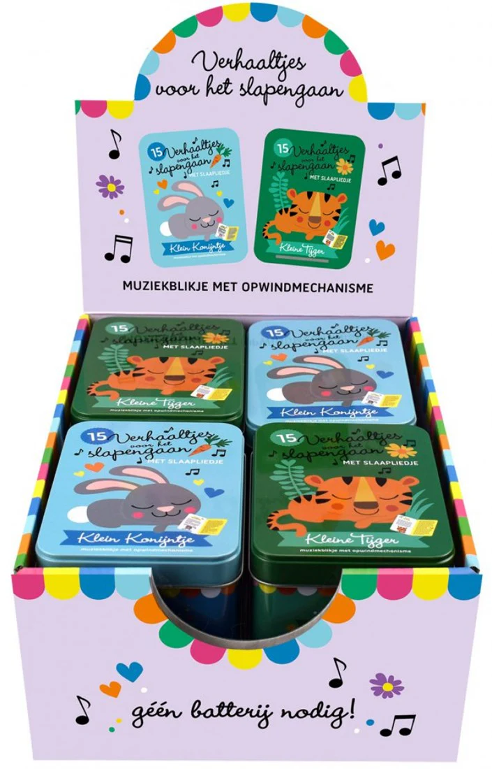 Imagebooks - Muziekblikje 15 Verhaaltjes Voor Het Slapengaan | Kleine Tijger