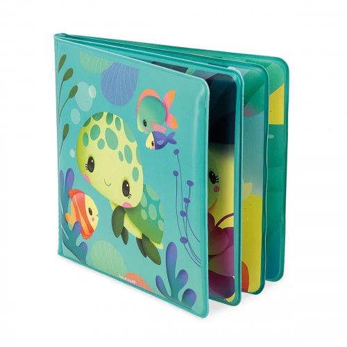 Janod - Badboek The Magical Life Of Sea Turtles | Magisch Badplezier vanaf 10 maanden