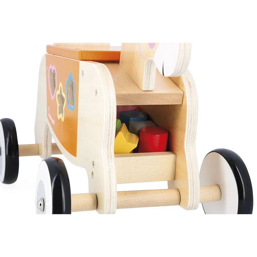 Janod - Loopwagen Ezel | Boerderij | Hout - Image 3