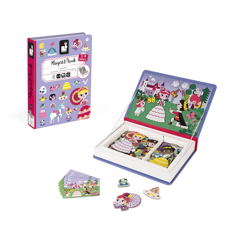 Janod - Magneetboek Magneti'Book Princesses | Prinses Thema - Image 2