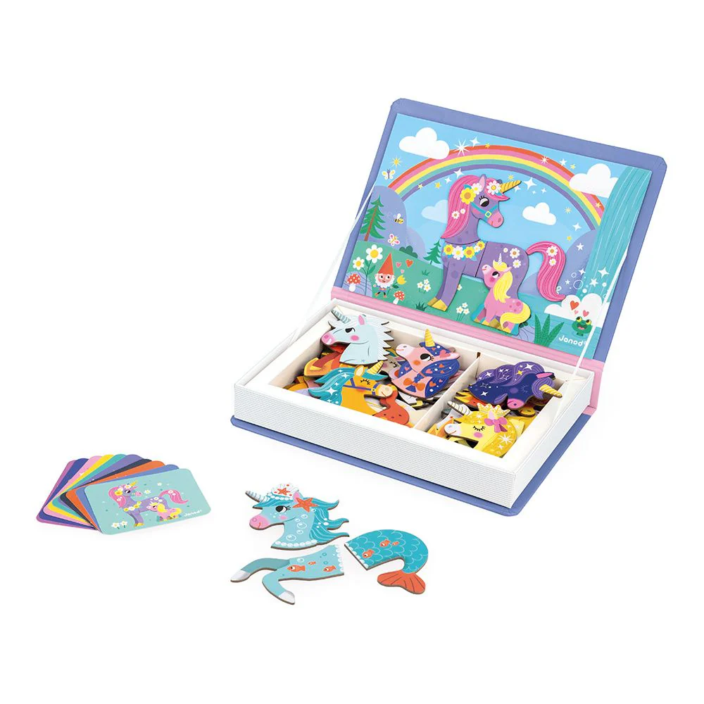 Janod - Magneetboek Magneti'Book Unicorns | Eenhoorn Thema - Image 3