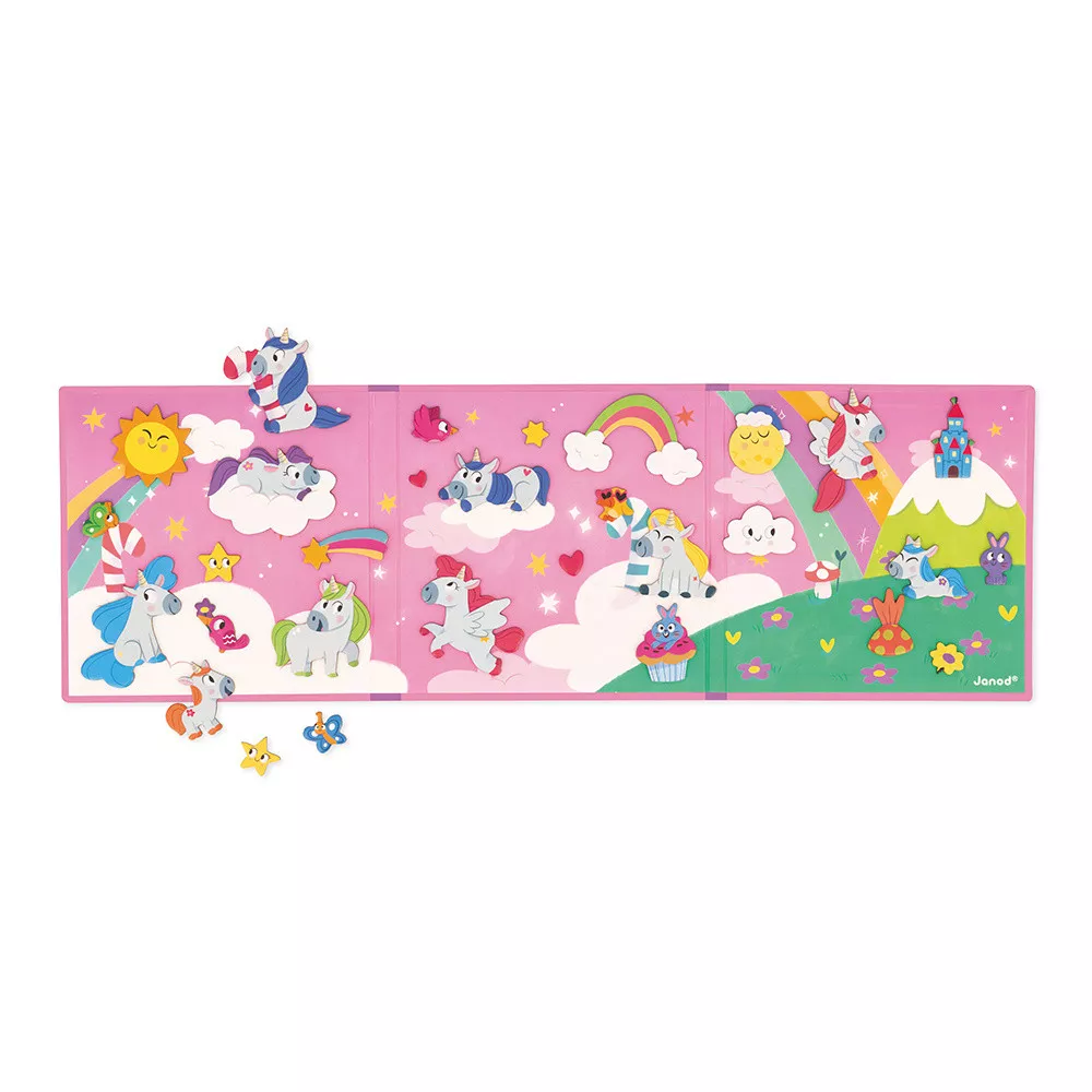 Janod - Magneetboek Magneti'Stories Unicorns | Eenhoorn Thema - Image 3