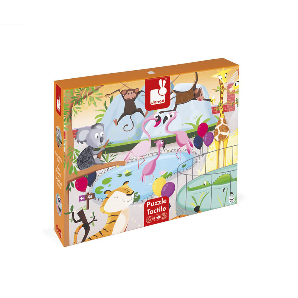 Janod - Puzzel A Day At The Zoo (20 stuks) | Dierentuin Thema