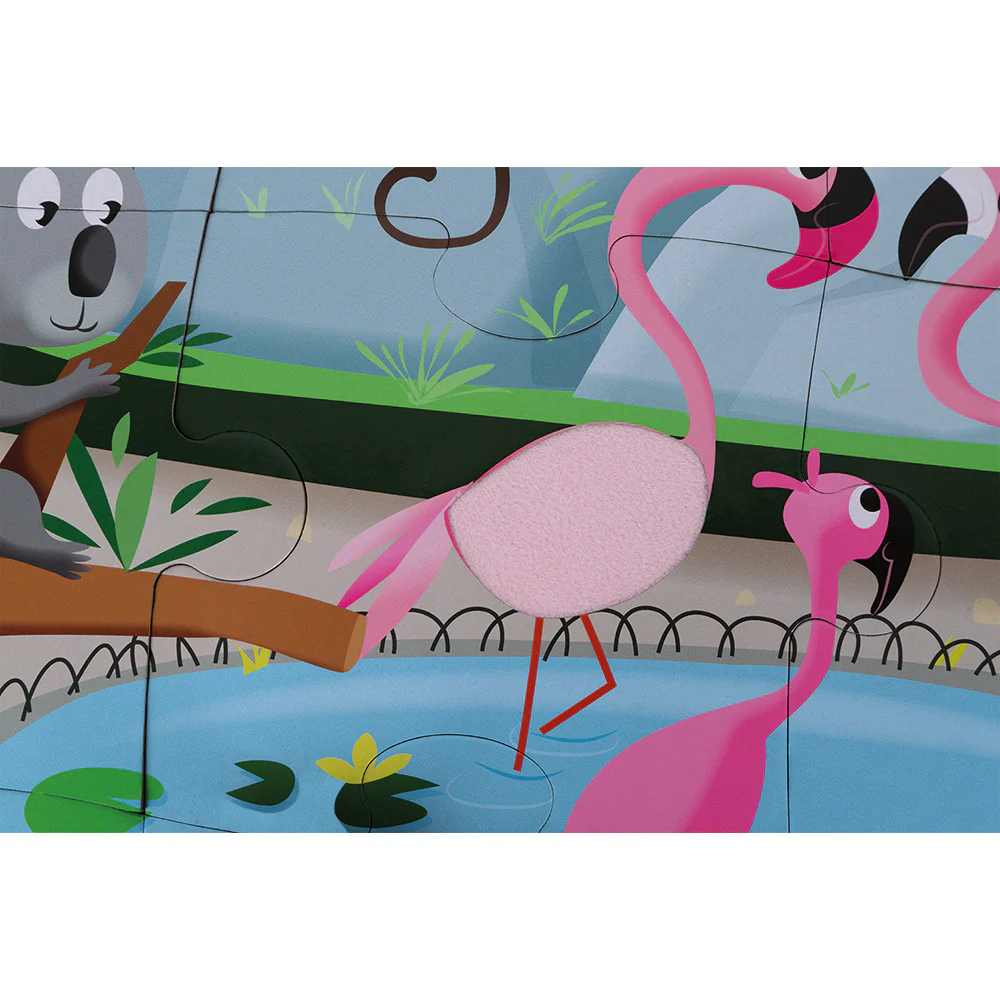 Janod - Puzzel A Day At The Zoo (20 stuks) | Dierentuin Thema - Image 5