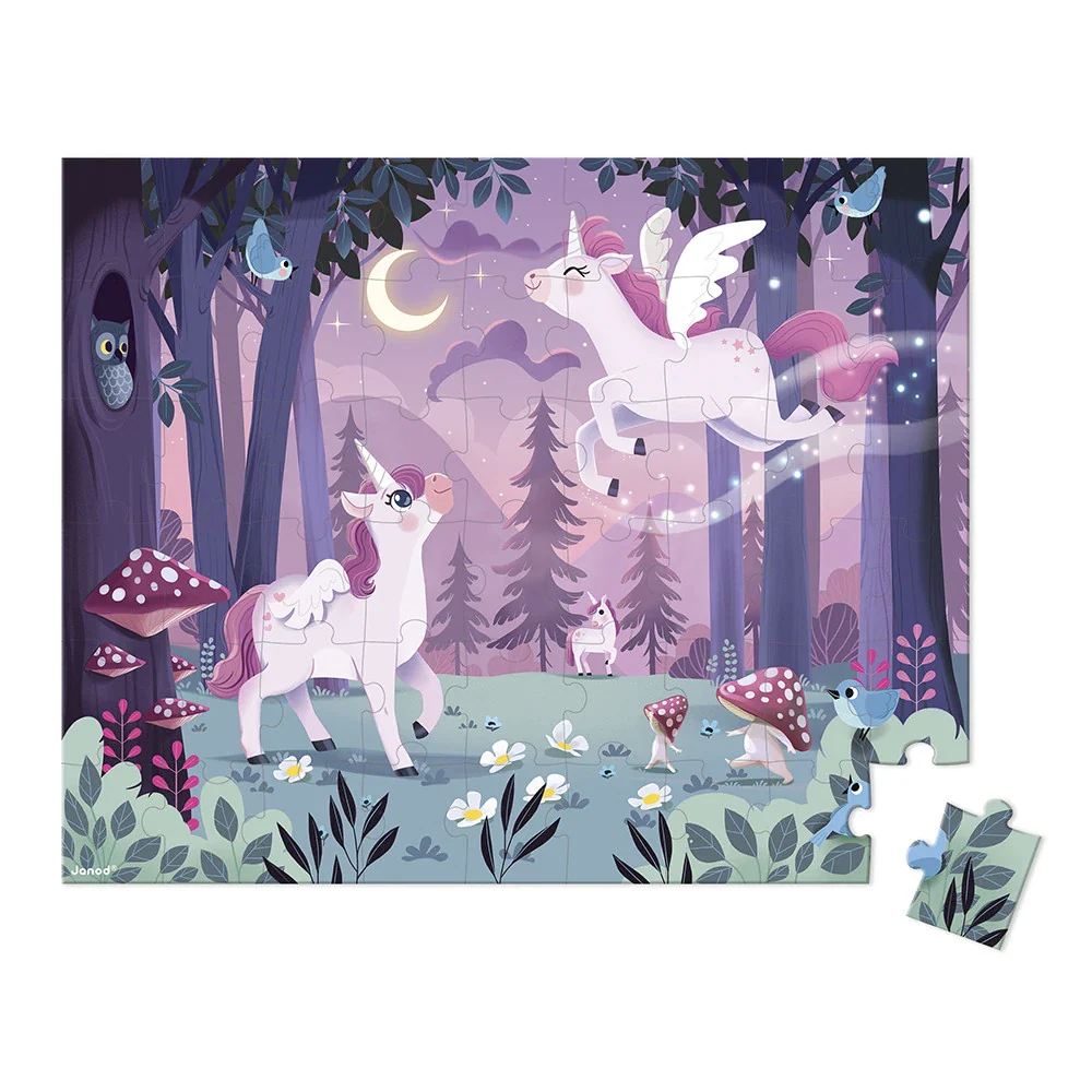 Janod - Puzzel Eenhoorn | 54 Stuks | Multi - Image 3