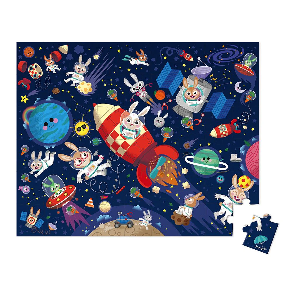 Janod - Puzzel Rocket (54 stuks) | Wortelmissie - Image 2