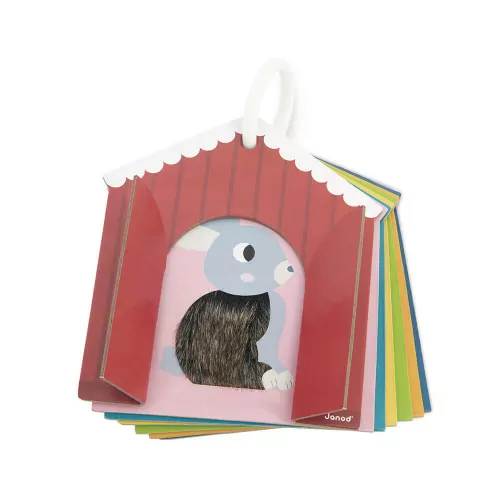 Janod - Activiteitenspeeltje Tactiele Kaarten Farm (7 stuks) | Ontdek Dieren via Tastzin vanaf 12 ma - Image 4