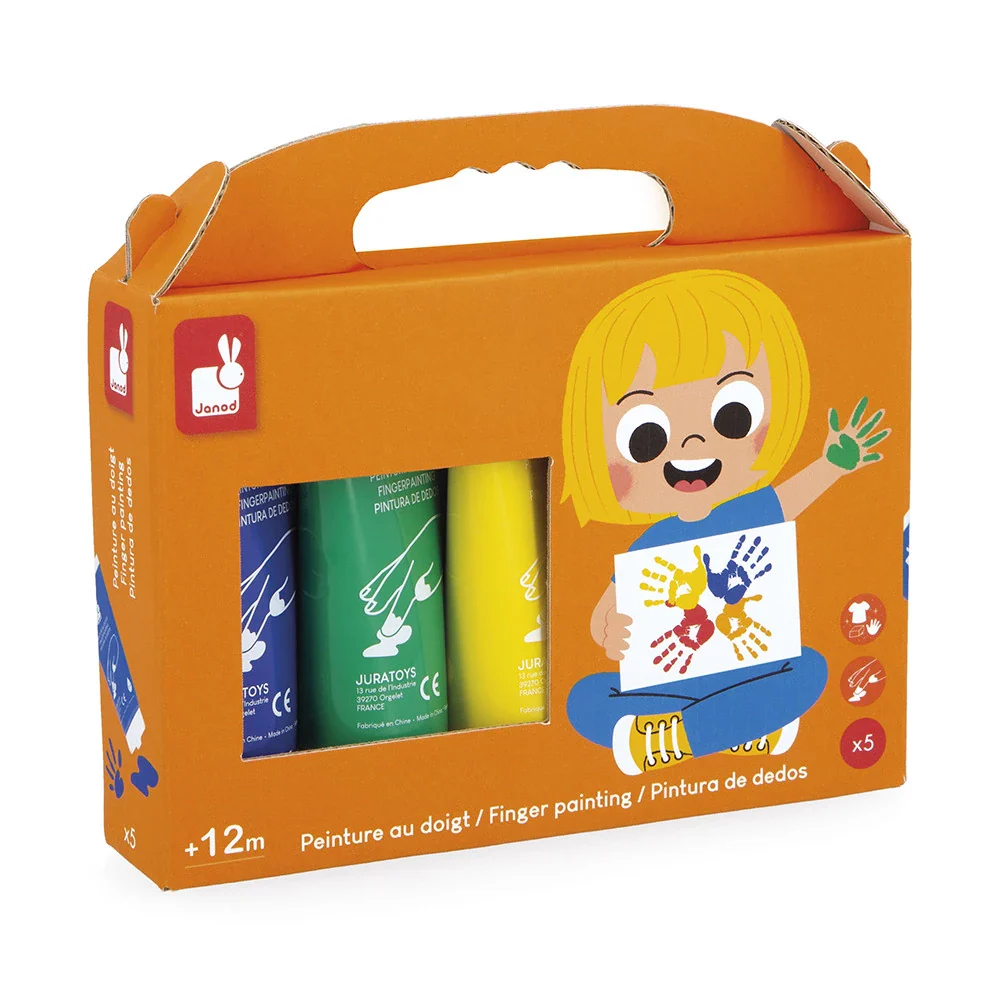 Janod - Vingerverf Set | 5 Kleuren