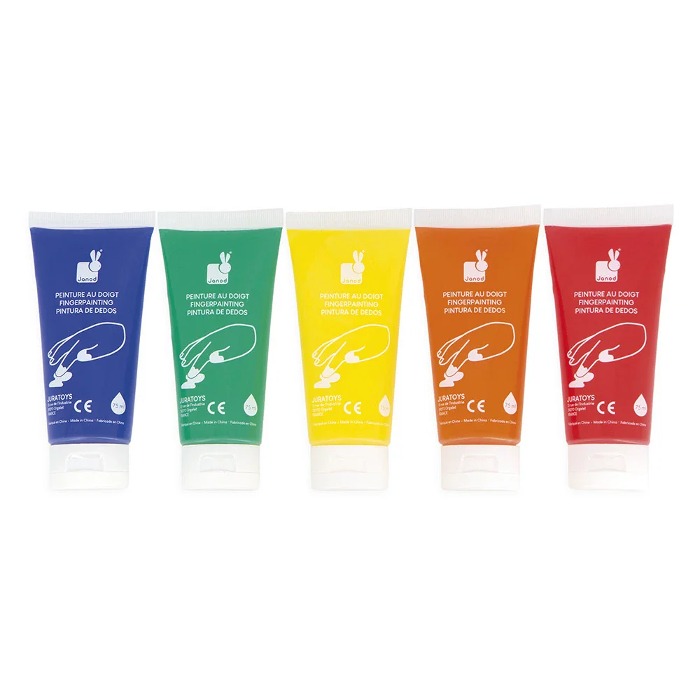Janod - Vingerverf Set | 5 Kleuren - Image 2