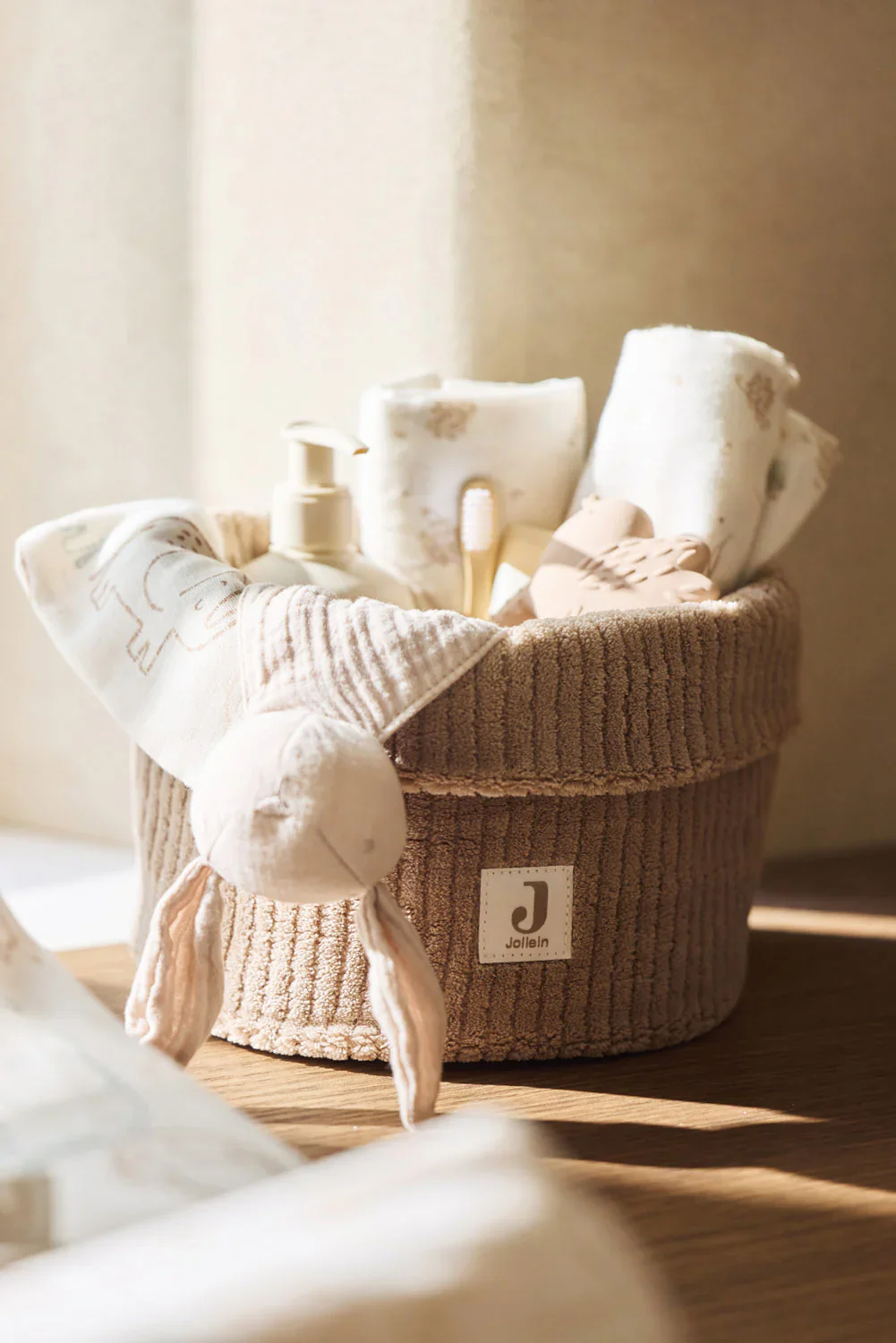 Jollein - Commodemandje Cloudy Rib Small | Milky Coffee - Image 3