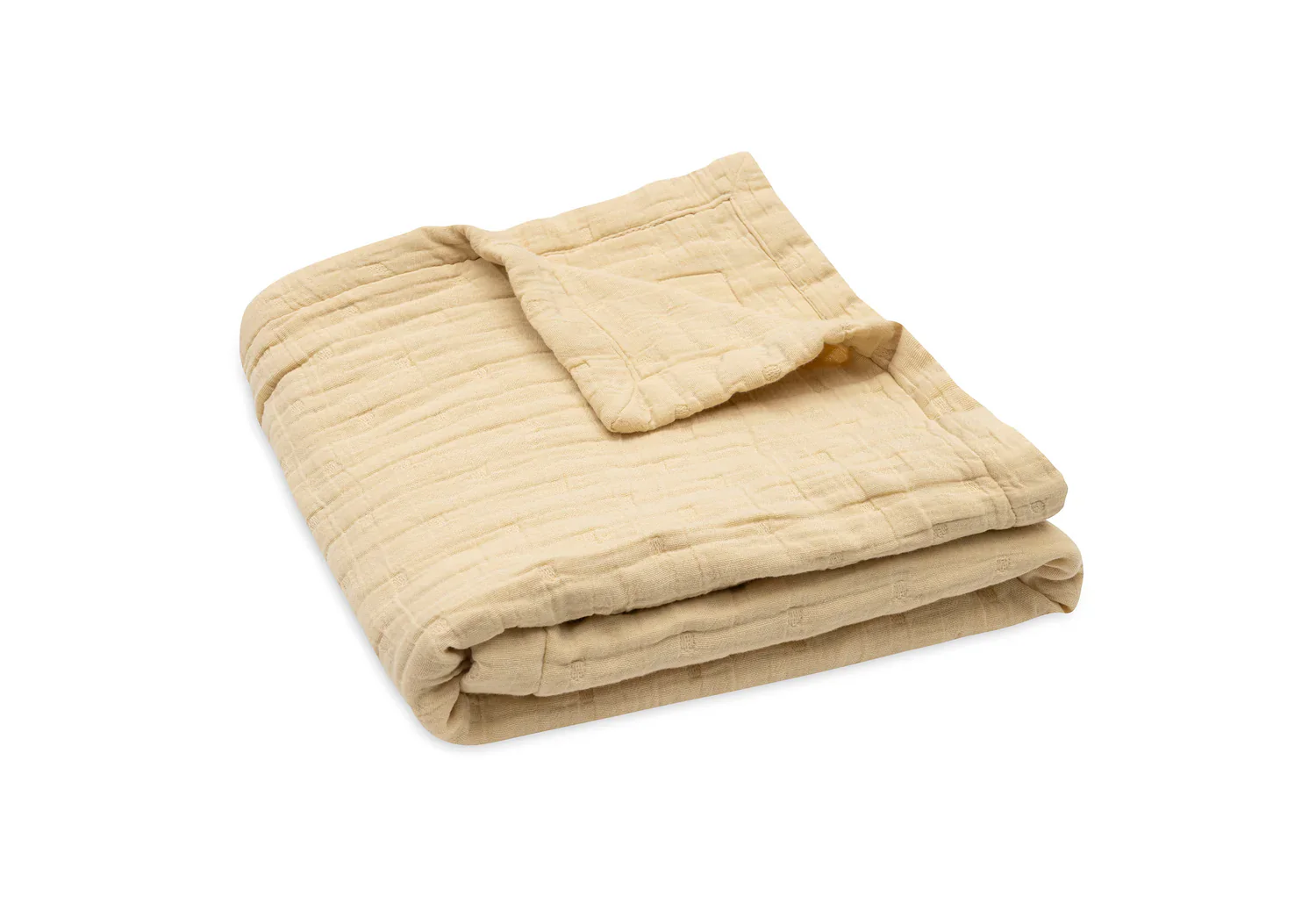 Jollein - Deken Hydrofiel 75 x 100 cm Jacquard | Vanilla - Image 2