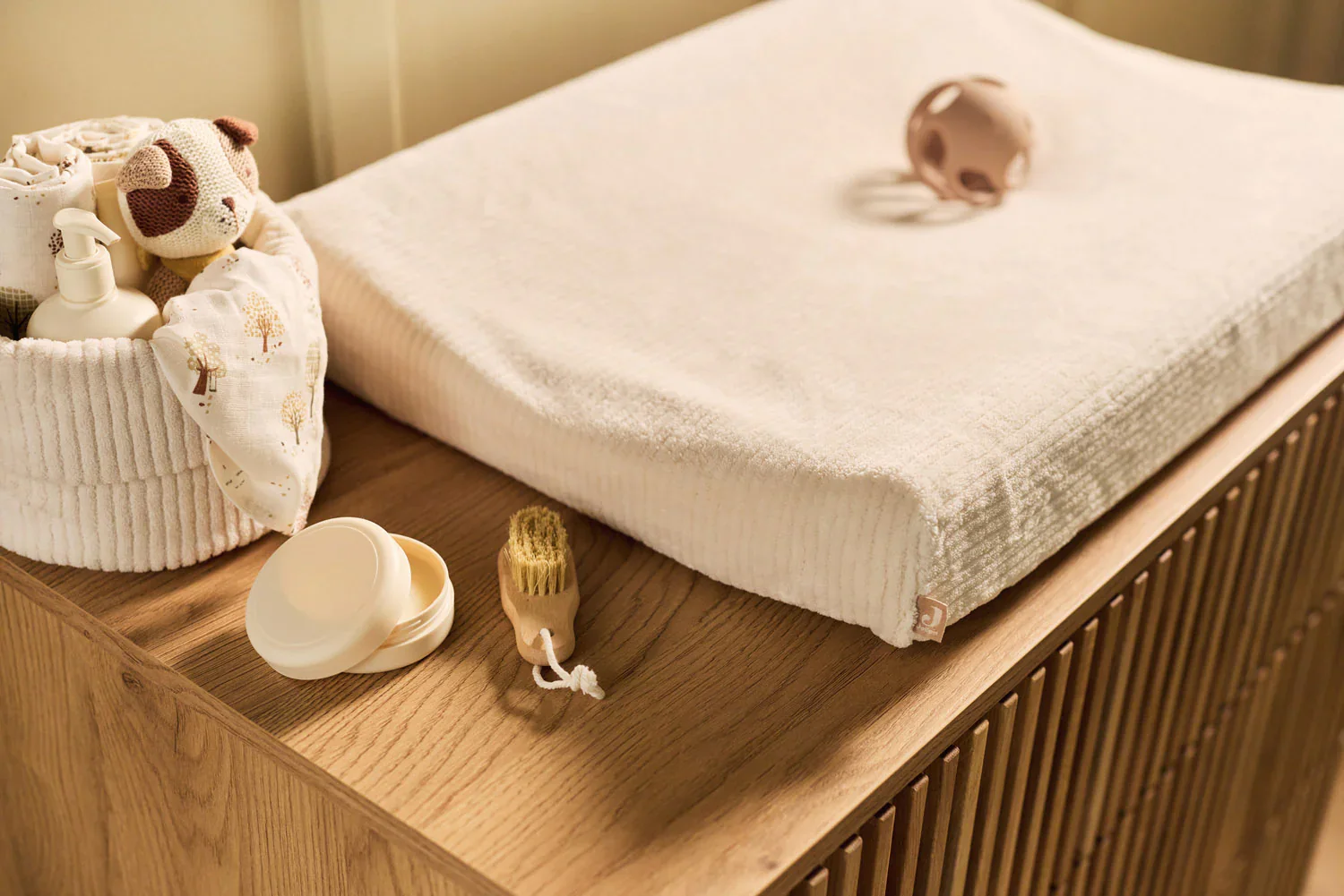 Jollein - Hoes Waskussen 50 x 70 cm Cloudy Rib | Oatmeal - Image 6