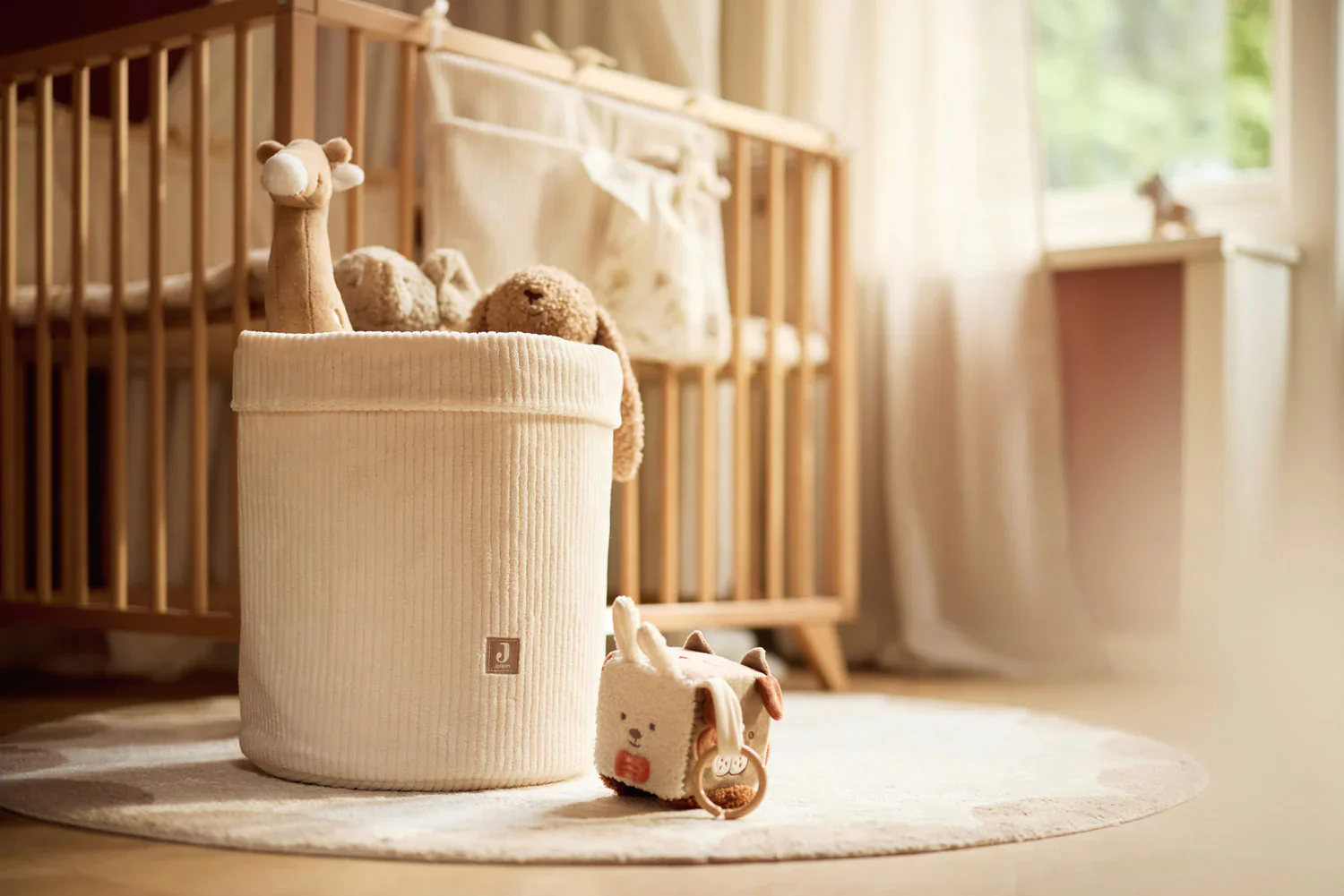 Jollein - Opbergmand Cloudy Rib | Oatmeal - Image 5