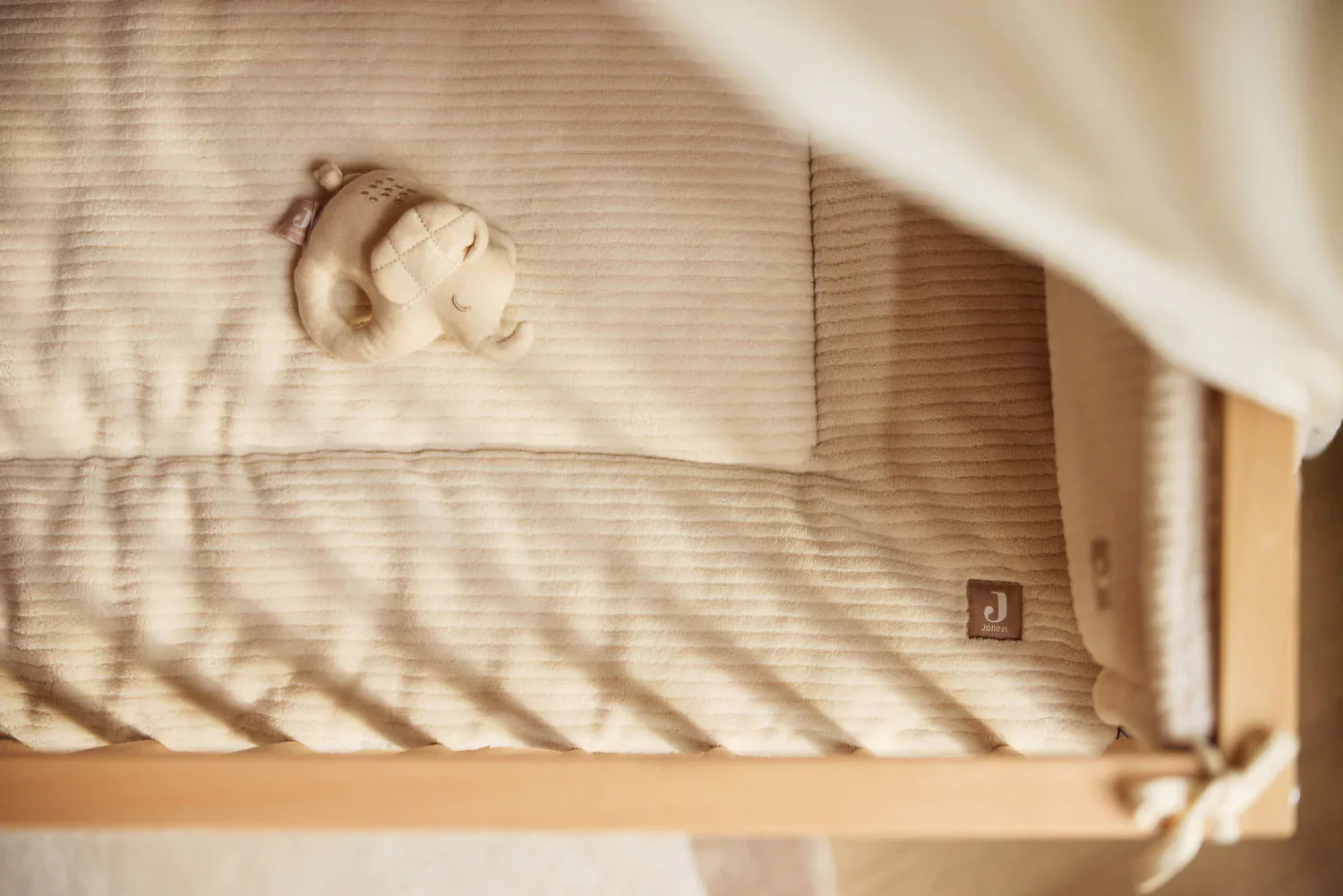 Jollein - Parklegger 75 x 95 cm Cloudy Rib | Oatmeal - Image 6