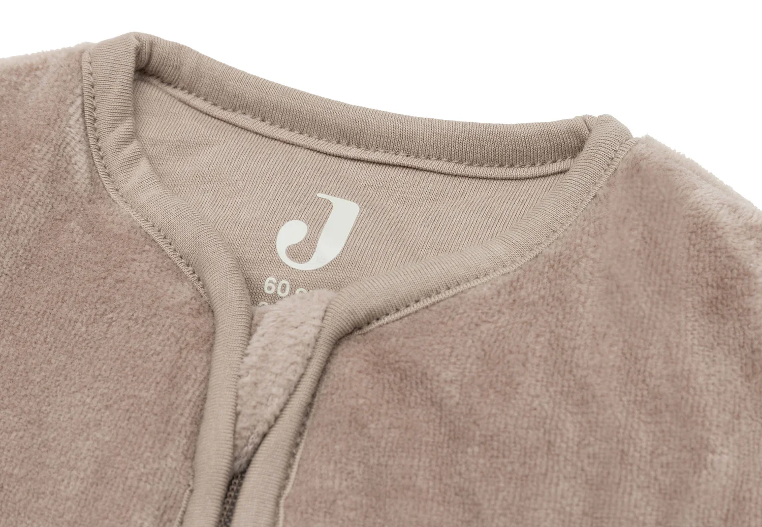 Jollein - Slaapzak 60cm Velvet Afritsbare Mouw | Milky Coffee - Image 3