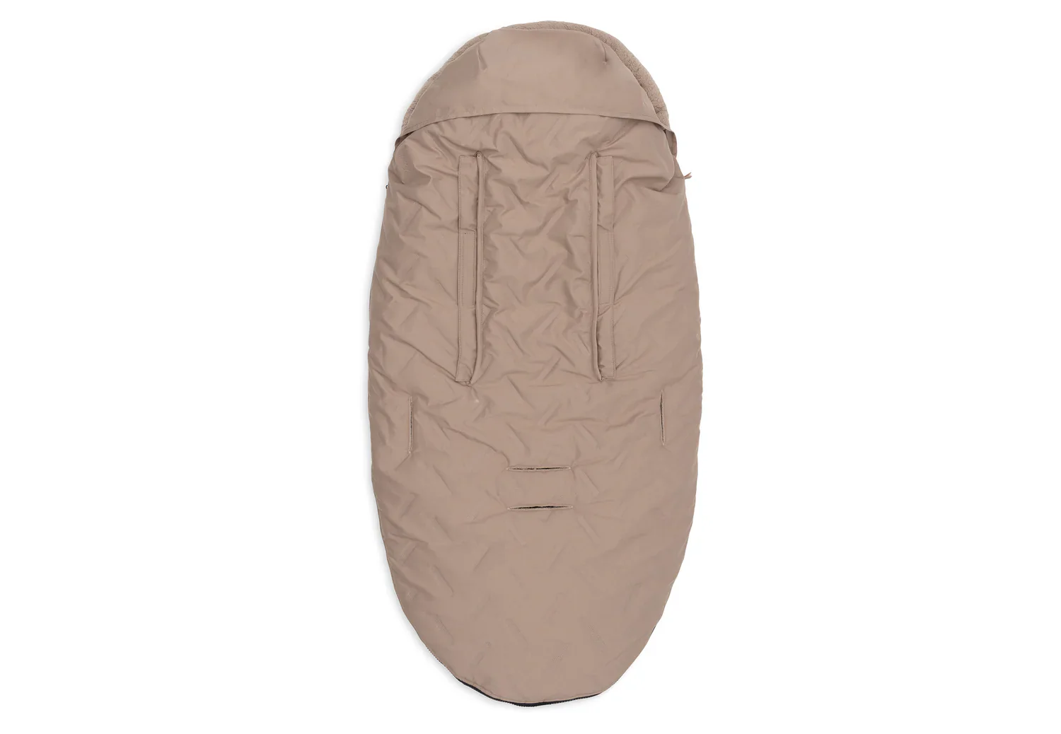 Jollein - Voetenzak Buggy / Kinderwagen Embossed | Milky Coffee - Image 2