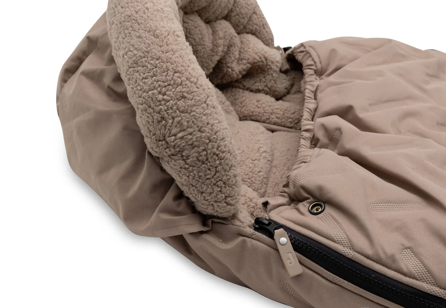 Jollein - Voetenzak Buggy / Kinderwagen Embossed | Milky Coffee - Image 5