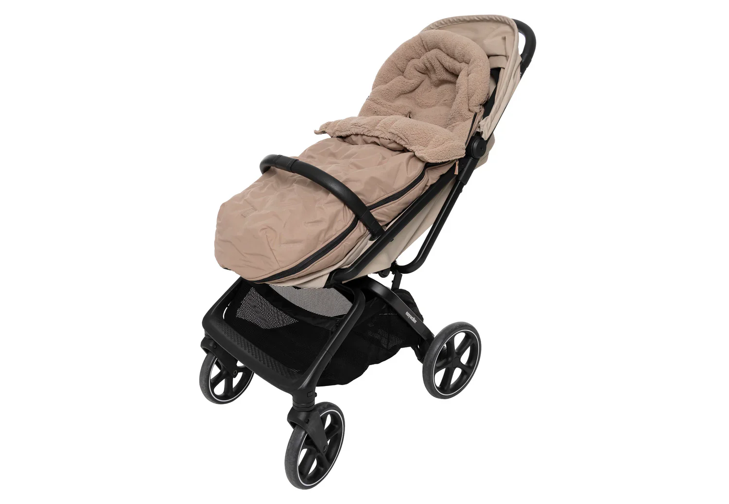 Jollein - Voetenzak Buggy / Kinderwagen Embossed | Milky Coffee - Image 6