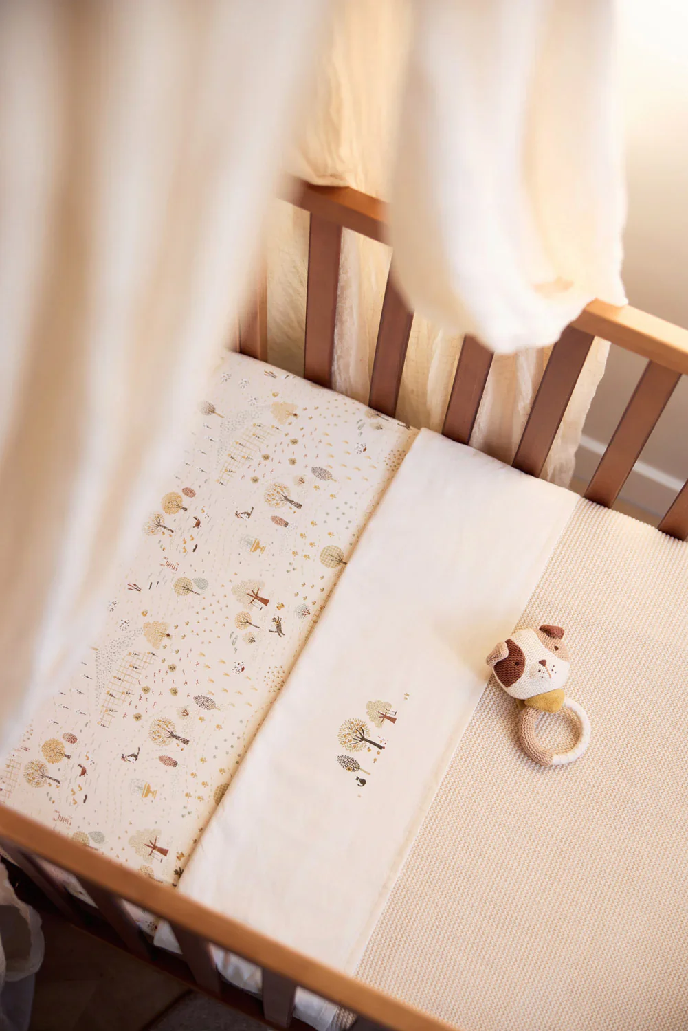 Jollein - Deken Wieg 75 x 100 cm Basic Knit Velvet | Oatmeal - Image 6
