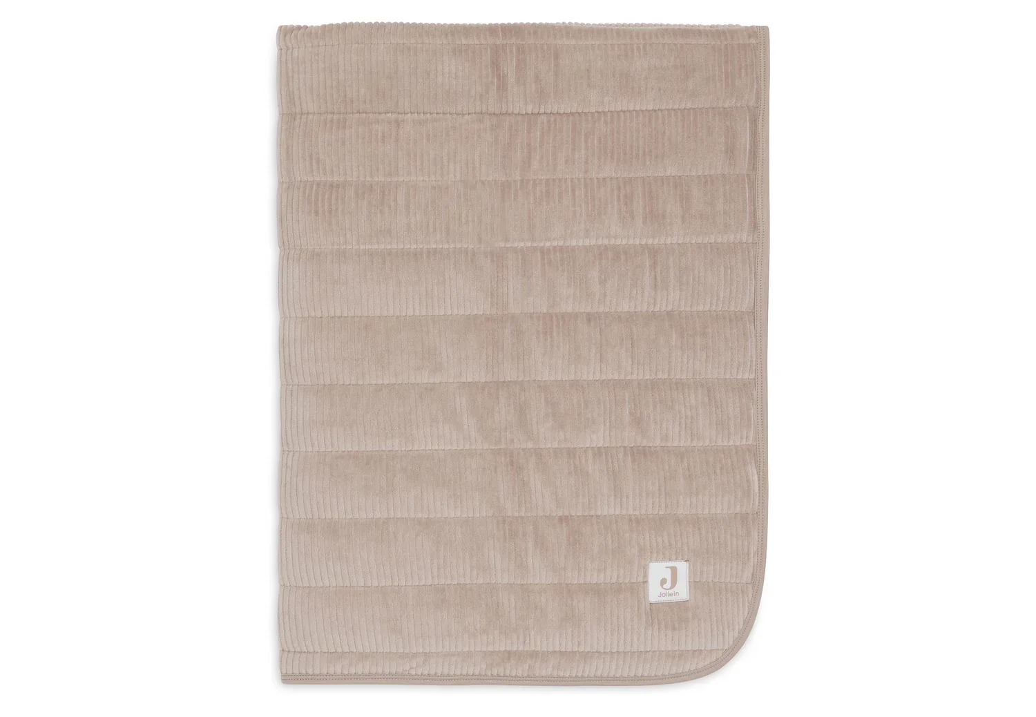 Jollein - Deken Wieg 75 x 100 cm Velvet Rib | Milky Coffee