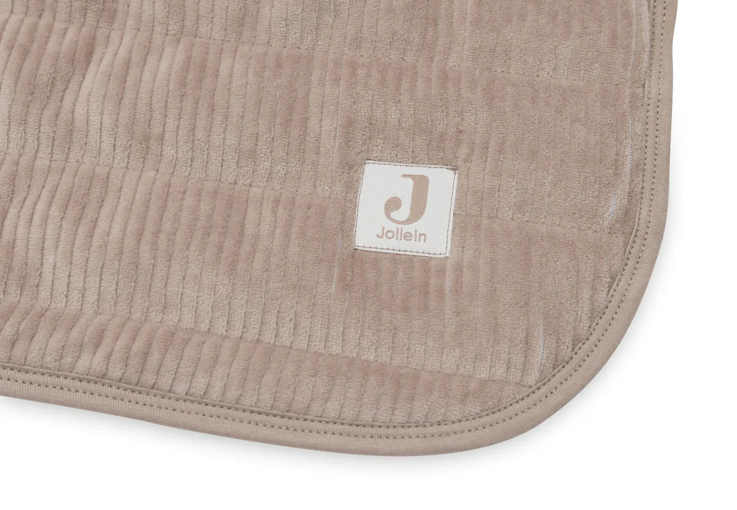 Jollein - Deken Wieg 75 x 100 cm Velvet Rib | Milky Coffee - Image 4
