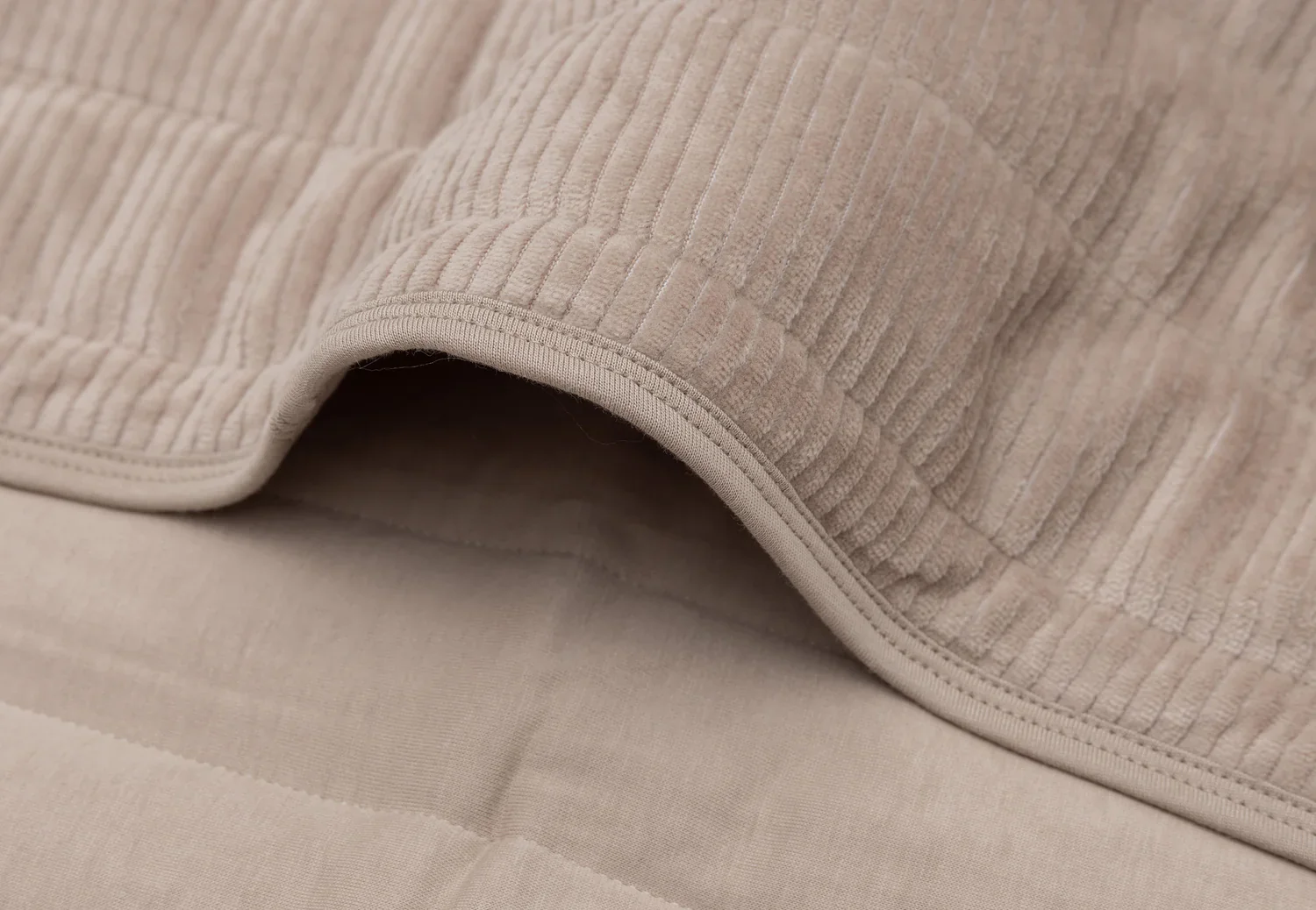 Jollein - Deken Wieg 75 x 100 cm Velvet Rib | Milky Coffee - Image 5