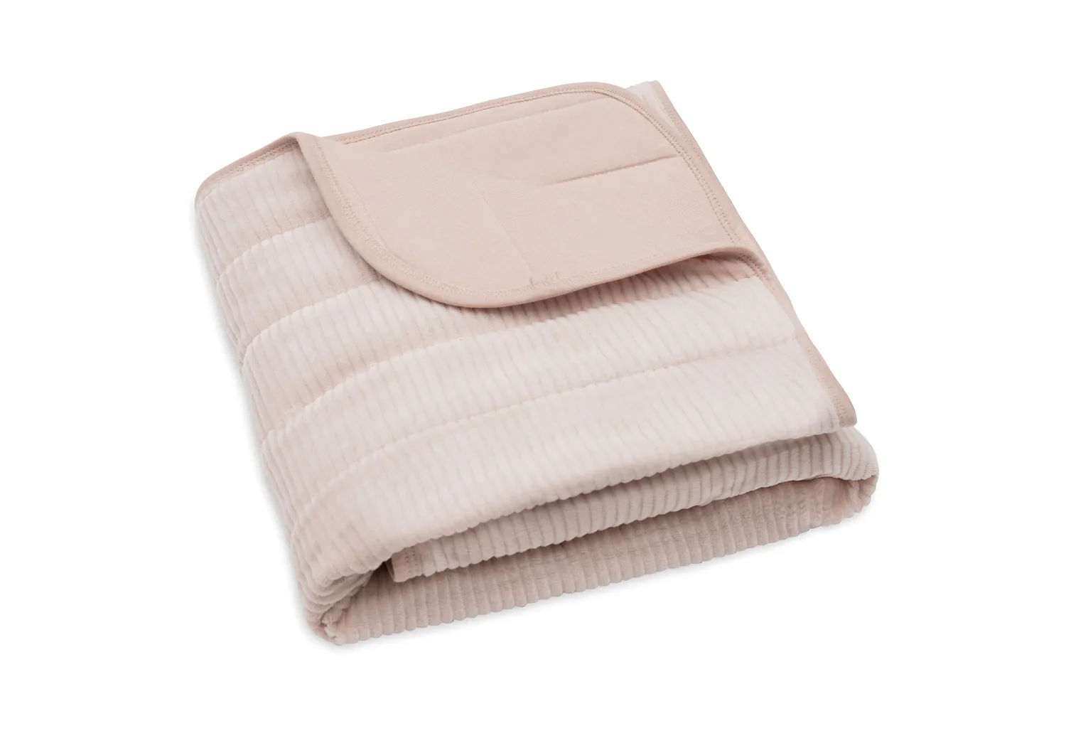 Jollein - Deken Wieg 75 x 100 cm Velvet Rib | Wild Rose - Image 3