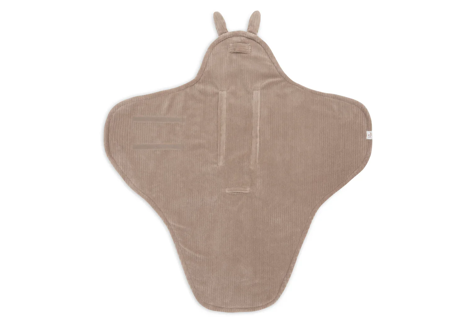 Jollein - Wikkeldeken Bunny Cloudy Rib | Milky Coffee - Image 4