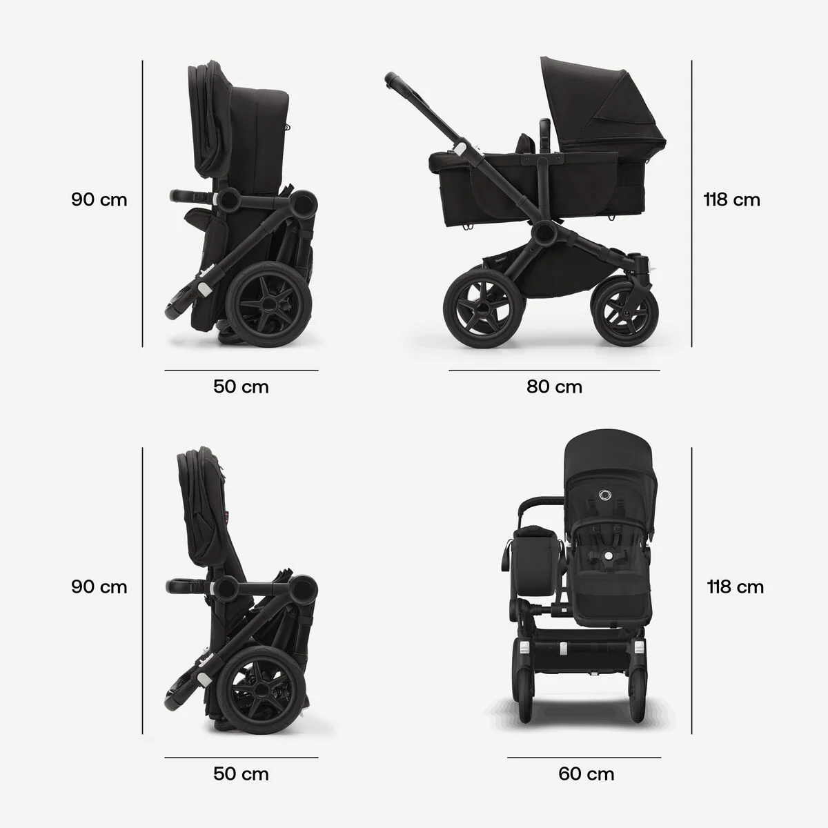 Bugaboo - Donkey5 Mono Compleet | Black / Forest Green - Image 6