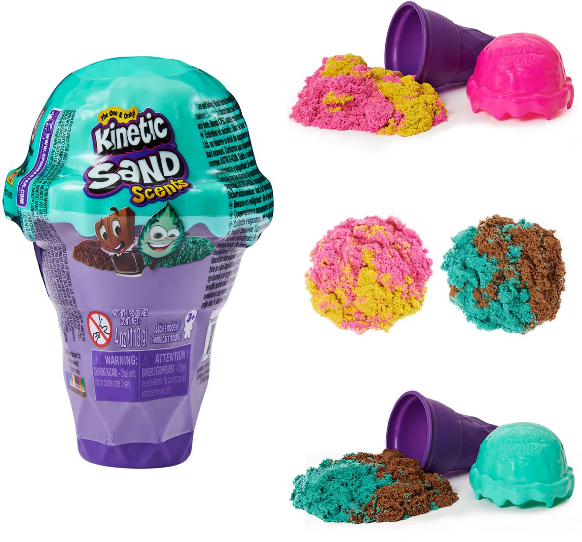 Kinetic Sand - Dynamisch Zand IJshoorntjeshouder | Geurend Speelzand