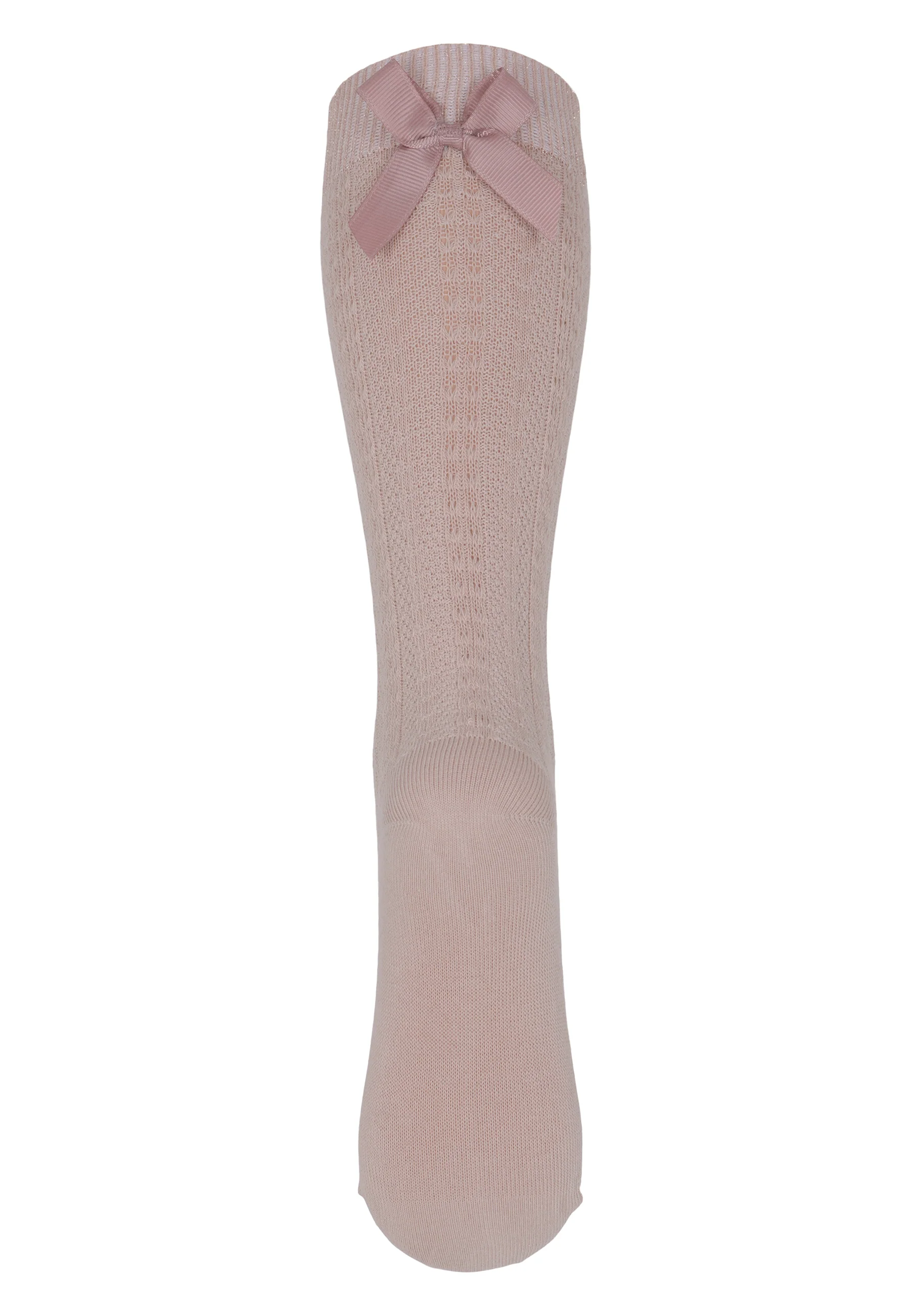 Kniekousen Sofia Bow Rose Dust