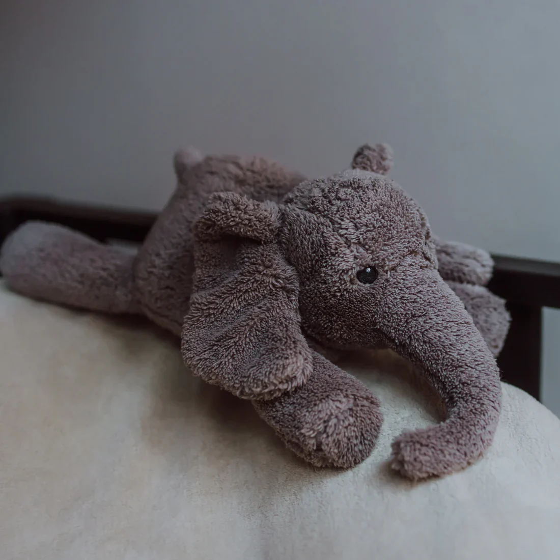 Flow - Knuffel Hartslag Comforter George Elephant | Grey - Image 3