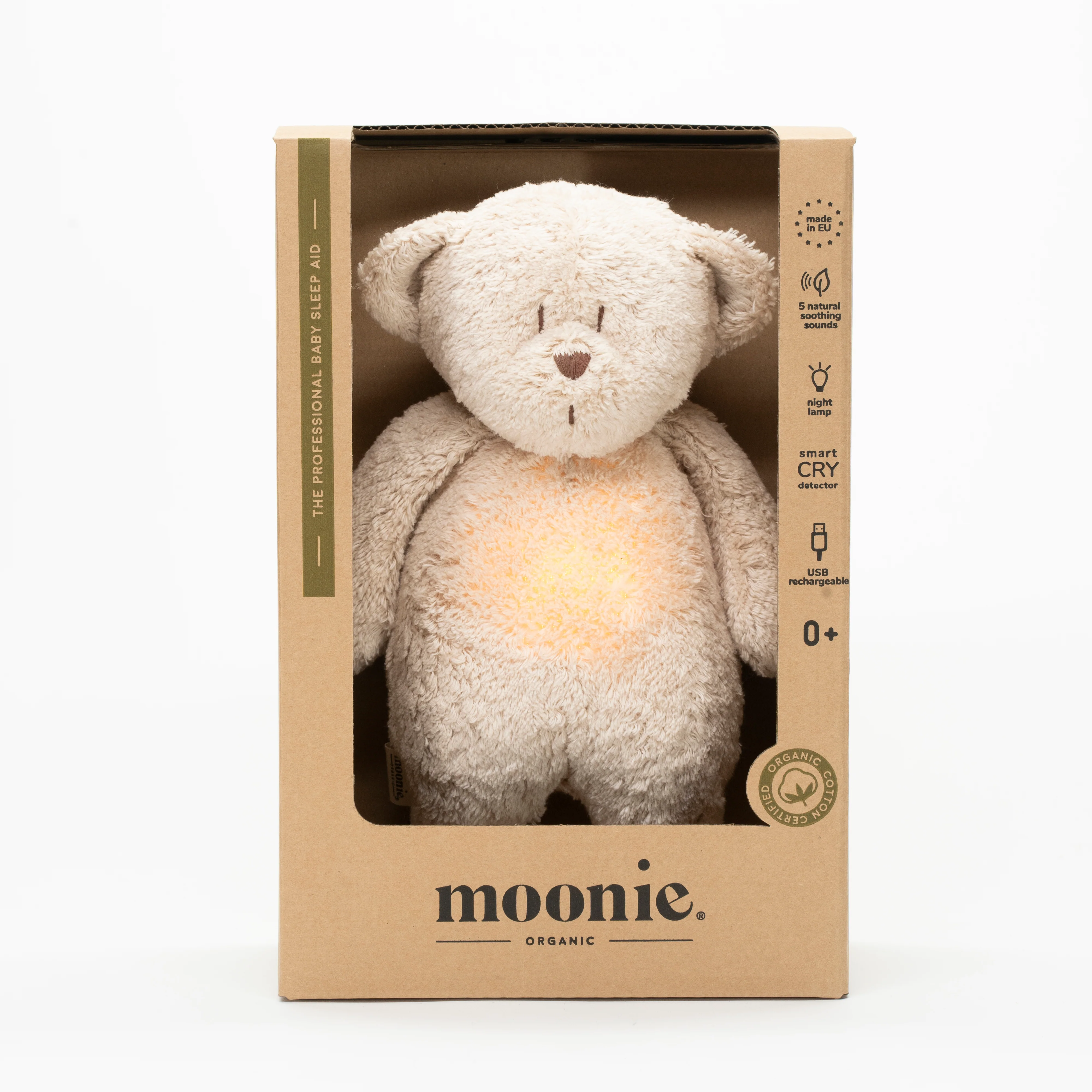 Knuffel The Humming Bear Licht + Geluid 2.0 Sand Natur - Image 3